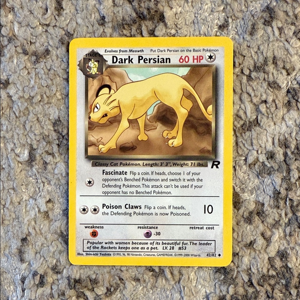 Dark Persian Pokémon Card